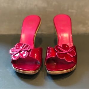 Stuart Weitzman Floral Sandal Heel